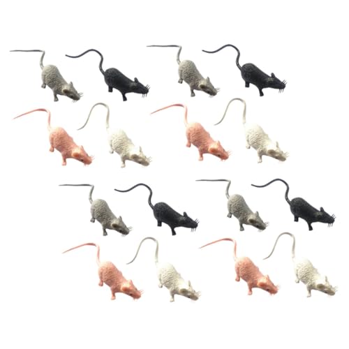 HEALSOPTHY 16 Stück Teiliges Realistischer Kunststoff Mäuse Figuren in Schwarz Weiß Wetterfeste Deko für Halloween Garten und Party Kleine Ratten Modelle als Streichspielzeug und Requisiten HEALSOPTHY 16 Stück Teiliges Realistischer Kunststoff Mäuse Figuren in Schwarz Weiß Wetterfeste Deko für Halloween Garten und Party Kleine Ratten Modelle als Streichspielzeug und Requisiten von HEALSOPTHY