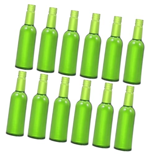 HEALSOPTHY 18 Stück Teiliges Mini Bierflaschen aus Resin Realistische Miniatur Weinflaschen Puppenhaus Dekoration Leicht Detailgetreu Kreative Geschenkidee für Sammler von HEALSOPTHY