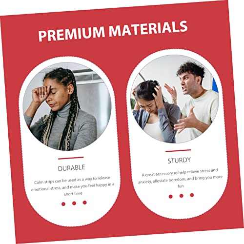 HEALSOPTHY 18 Stück Teiliges Sensorische Selbstklebende Stressabbau Aufkleber mit Rauer Textur Beruhigende Angst Streifen für Erwachsene und Langlebige Peva PVC Material Vielseitig von HEALSOPTHY