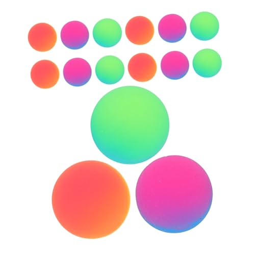 HEALSOPTHY 18stücke Farbige Elastische Gummi-hüpfbälle Groß Für Junge Mädchen Partygeschenke Schulpreise Klassenzimmerspielzeug von HEALSOPTHY