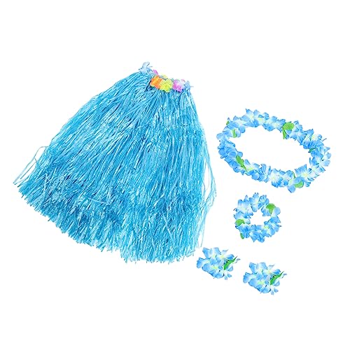 HEALSOPTHY 1satz Hawaiianisches Party Doppellagiger Grasrock-Girlande Für Luau-feiern Teiliges Kostüm Strand Und Urlaubsparty-Dekorationen von HEALSOPTHY