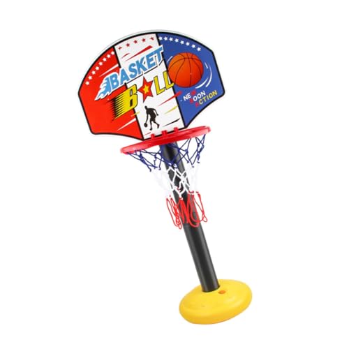 HEALSOPTHY 1Satz Höhenverstellbarer Basketballständer für Indoor und Outdoor Lernspielzeug mit Bällen für Jungen und Jahren Fördert Sport und Bewegung von HEALSOPTHY