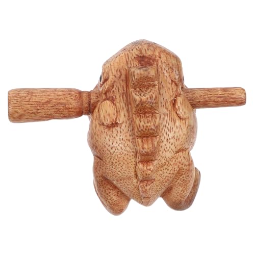 HEALSOPTHY 1Satz Holz Frosch Percussion Instrument für Umweltfreundliches Musikinstrument aus Hochwertigem Holz für Interaktives und für Eltern von HEALSOPTHY