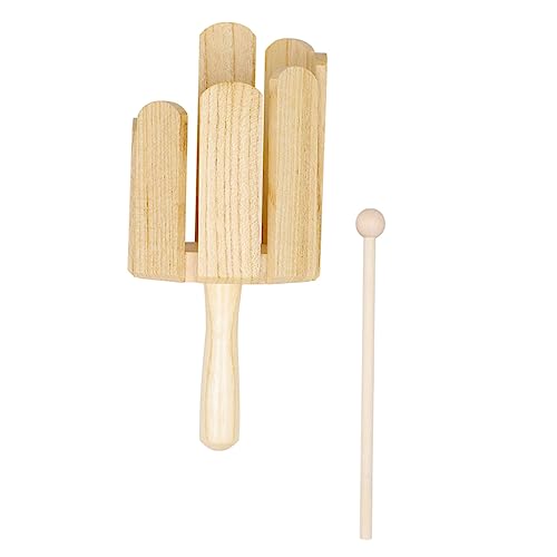 HEALSOPTHY 1Satz Holz Percussion Instrumente für Rhythmus für Musikunterricht Sicher und Einfach zu Bedienen für Geburtstagsgeschenke und Kreative von HEALSOPTHY
