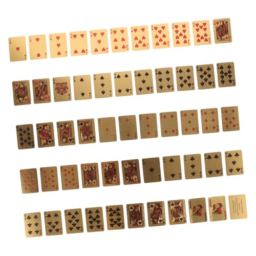 HEALSOPTHY 1Satz Mini Spielkarten für Kompakte Pokerkarten Spielkarten für Kreative Spiele und Puppenhausdekoration für Geburtstage und Feiertage Fördert von HEALSOPTHY