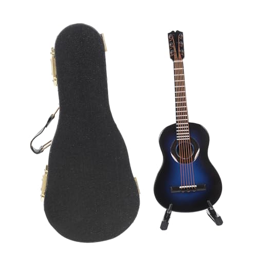 HEALSOPTHY 1Satz Miniaturgitarre aus Holz mit Dekoratives Gitarrenmodell für Puppenhaus und Zuhause Kreative Geschenkidee für Musikliebhaber und Kunstfreunde HEALSOPTHY 1Satz Miniaturgitarre aus Holz mit Dekoratives Gitarrenmodell für Puppenhaus und Zuhause Kreative Geschenkidee für Musikliebhaber und Kunstfreunde von HEALSOPTHY