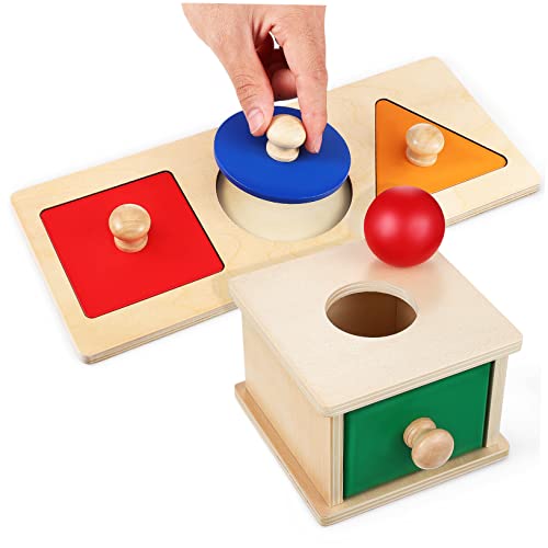 HEALSOPTHY 1Satz Montessori Spielzeugset aus Holz Wurfbox mit Farbigem Puzzle für Fördert Motorische Fähigkeiten und Hand Augen Koordination Sicheres Material HEALSOPTHY 1Satz Montessori Spielzeugset aus Holz Wurfbox mit Farbigem Puzzle für Fördert Motorische Fähigkeiten und Hand Augen Koordination Sicheres Material von HEALSOPTHY