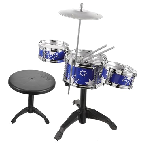 HEALSOPTHY 1Satz Musikspielzeug Schlagzeug für Kleinkinder Frühkindliche Musikalische Entwicklung Dreifach Trommel mit Stuhl Robustes und Langlebiges Design für Jungen HEALSOPTHY 1Satz Musikspielzeug Schlagzeug für Kleinkinder Frühkindliche Musikalische Entwicklung Dreifach Trommel mit Stuhl Robustes und Langlebiges Design für Jungen von HEALSOPTHY