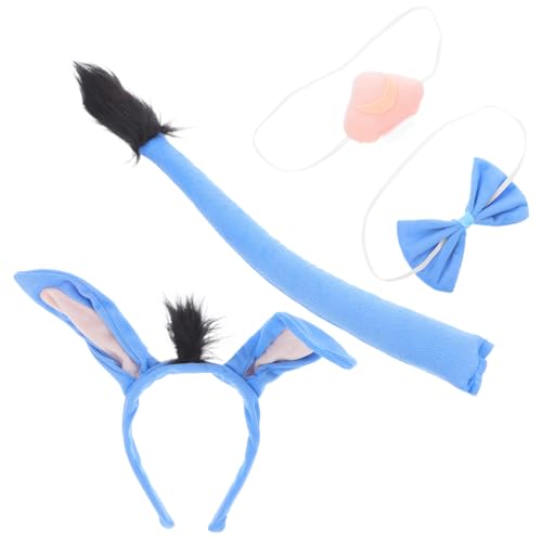 HEALSOPTHY 1Satz Tierkostüm für Erwachsene Teiliges Zubehör mit Stirnband und Fliege für Halloween Ostern Karneval und Geburtstagsfeiern Lustiger Kostümspaß für Frauen von HEALSOPTHY