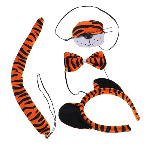 HEALSOPTHY 1Satz Tiger Kostüm Zubehör mit Ohr Stirnband Cosplay Set für Geburtstagsfeiern Halloween und Kostümpartys Bequem und Tragbar HEALSOPTHY 1Satz Tiger Kostüm Zubehör mit Ohr Stirnband Cosplay Set für Geburtstagsfeiern Halloween und Kostümpartys Bequem und Tragbar von HEALSOPTHY
