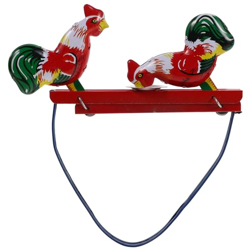 HEALSOPTHY 1Satz Vintage Pickendes Hahnspielzeug Aus Metall Retro Huhn Für Interessantes Für Garten Und Deko Nostalgisches Huhn von HEALSOPTHY