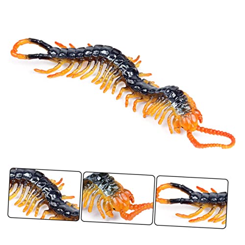 HEALSOPTHY 1Stück Realistisches Zentipede Simuliertes Scolopendra Modell für Lustiges Streichspielzeug aus Kunststoff Perfektes für Spaß für Ganze Familie von HEALSOPTHY