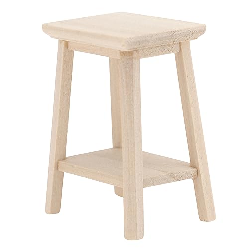 HEALSOPTHY 1pc Mini Möbel Modell Mini Haushocker Holzhocker Modell Mini Möbel von HEALSOPTHY