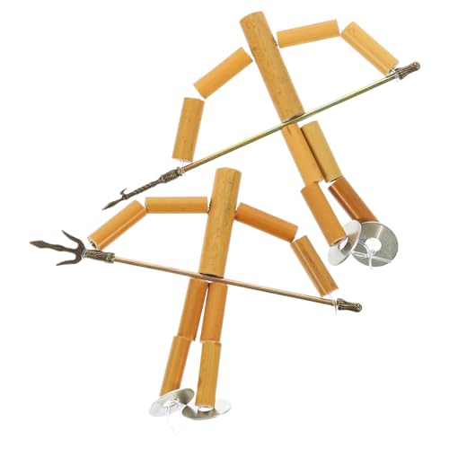 HEALSOPTHY 2 Bamboo Man Materialpaket Taschen Lehrreich Party Puppenbauset Bastelzubehör Selber Machen DIY -handwerksbedarf Zubehör Für Den Puppenbau Marionetten-kit Eisen von HEALSOPTHY