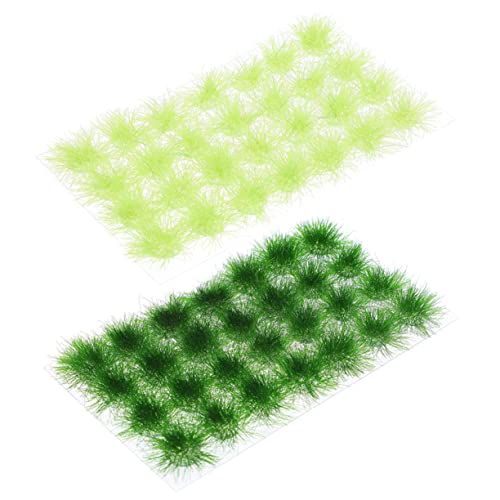 HEALSOPTHY 2 Boxen Modellgras Cluster Miniatur Grasbüschel Dunkelgrün Hellgrün Realistisches Fake Gras für Dioramen Sandtisch Landschaftsdekoration Micro Landschaft DIY HEALSOPTHY 2 Boxen Modellgras Cluster Miniatur Grasbüschel Dunkelgrün Hellgrün Realistisches Fake Gras für Dioramen Sandtisch Landschaftsdekoration Micro Landschaft DIY von HEALSOPTHY