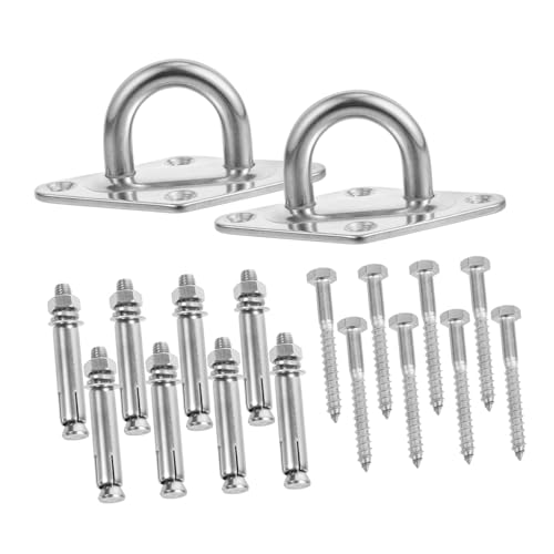 HEALSOPTHY 2 Sätze Deckenhaken Teiliges Aufhängesystem für Hängematten Schaukeln Blumentöpfe und Mehr Robuste Wand und Deckenmontage für und Außenbereich HEALSOPTHY 2 Sätze Deckenhaken Teiliges Aufhängesystem für Hängematten Schaukeln Blumentöpfe und Mehr Robuste Wand und Deckenmontage für und Außenbereich von HEALSOPTHY
