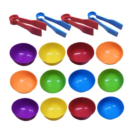 HEALSOPTHY 2 Sätze Farbige Sortierschalen mit Clips Lernspielzeug Hand Auge Koordination und Klassifikationsspielzeug Pädagogisch Sicher für Kleinkinder HEALSOPTHY 2 Sätze Farbige Sortierschalen mit Clips Lernspielzeug Hand Auge Koordination und Klassifikationsspielzeug Pädagogisch Sicher für Kleinkinder von HEALSOPTHY