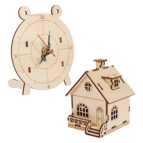 HEALSOPTHY 2 Sätze Holzpuzzle für Teiliges mit Uhr und Musik Pädagogisches zur Frühen Kreatives Jigsaw zur Spielerkennung Hochwertiges Holzspielzeug für Jungen von HEALSOPTHY