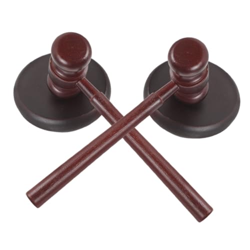 HEALSOPTHY 2 Satz Holzrichterhammer mit Klangblock Pädagogisches Rollenspiel Accessoire für Geschenk für Lernzwecke und Kostümpartys HEALSOPTHY 2 Satz Holzrichterhammer mit Klangblock Pädagogisches Rollenspiel Accessoire für Geschenk für Lernzwecke und Kostümpartys von HEALSOPTHY