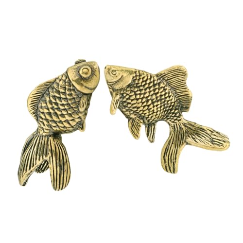 HEALSOPTHY 2 Stück Antike Messing Feng Shui Deko Feng Shui Figur Skulptur Feng-Shui-Fischstatue chinesische Glücksverzierung neujahrsschmuck Glücksbringer Kupfer Golden HEALSOPTHY 2 Stück Antike Messing Feng Shui Deko Feng Shui Figur Skulptur Feng-Shui-Fischstatue chinesische Glücksverzierung neujahrsschmuck Glücksbringer Kupfer Golden von HEALSOPTHY
