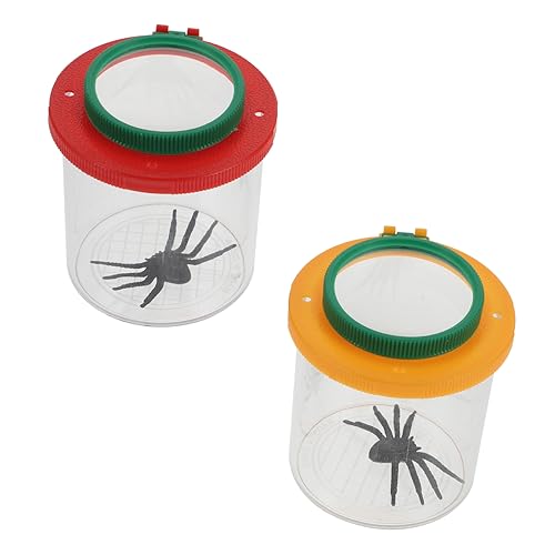 HEALSOPTHY 2 Stück Beobachtungsbox Vergrößerung Transparente Insekten Sammelbox für Outdoor Wissenschaftserkundungen und Naturbeobachtungen HEALSOPTHY 2 Stück Beobachtungsbox Vergrößerung Transparente Insekten Sammelbox für Outdoor Wissenschaftserkundungen und Naturbeobachtungen von HEALSOPTHY