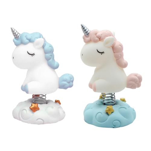 HEALSOPTHY 2stücke Einhorn Auto Dekorationen Kreative Geburtstagstorte Dekoration Farbe Zufällig Wackelkopf Einhorn Figuren Für Torten Büro Und Auto-innenraum HEALSOPTHY 2stücke Einhorn Auto Dekorationen Kreative Geburtstagstorte Dekoration Farbe Zufällig Wackelkopf Einhorn Figuren Für Torten Büro Und Auto-innenraum von HEALSOPTHY