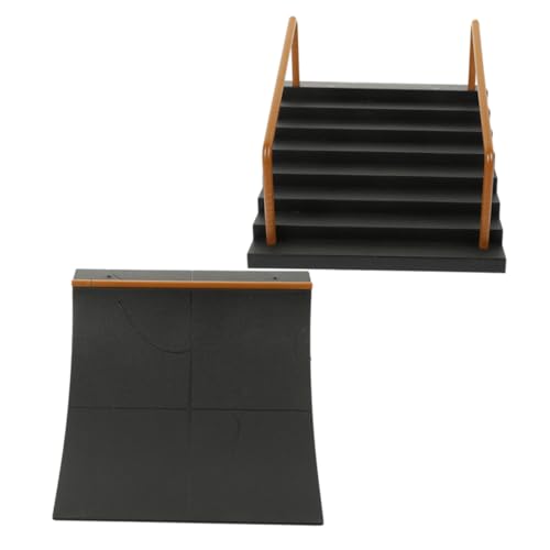 HEALSOPTHY 2 Stück Finger Skateboard Ramp Teiliges Rampenzubehör für Fingerskateboard Park Kreatives Fingersport für Jungen und Mädchen Fingerskateboard Kit von HEALSOPTHY