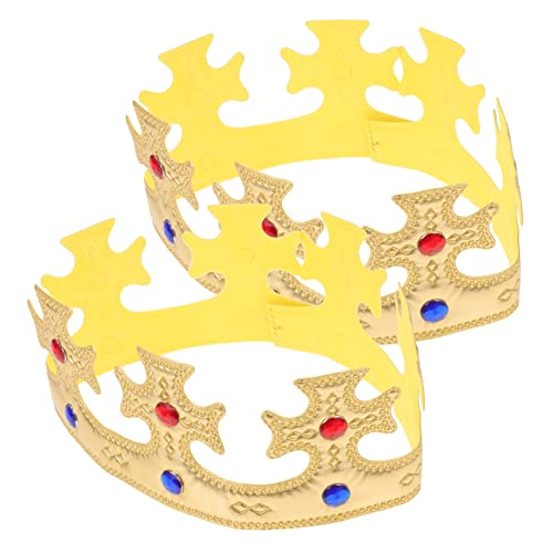 HEALSOPTHY 2 Stück Geburtstagskrone Dekorative Partyhüte Goldene für Jungen und Geburtstagsfeier Deko Wiederverwendbare Stoffhüte für Unvergessliche HEALSOPTHY 2 Stück Geburtstagskrone Dekorative Partyhüte Goldene für Jungen und Geburtstagsfeier Deko Wiederverwendbare Stoffhüte für Unvergessliche von HEALSOPTHY