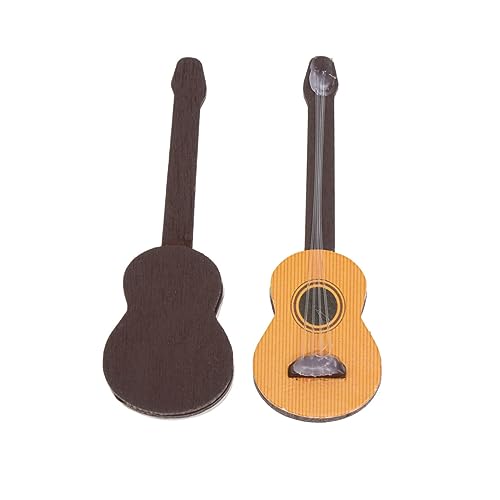 HEALSOPTHY 2 Stück Gitarre Dekorative Holzfiguren für Schreibtisch Puppenhaus Kreative Szenen Hochwertige Gitarre mit Feiner Verarbeitung für Langlebigen Spaß und Angenehme HEALSOPTHY 2 Stück Gitarre Dekorative Holzfiguren für Schreibtisch Puppenhaus Kreative Szenen Hochwertige Gitarre mit Feiner Verarbeitung für Langlebigen Spaß und Angenehme von HEALSOPTHY