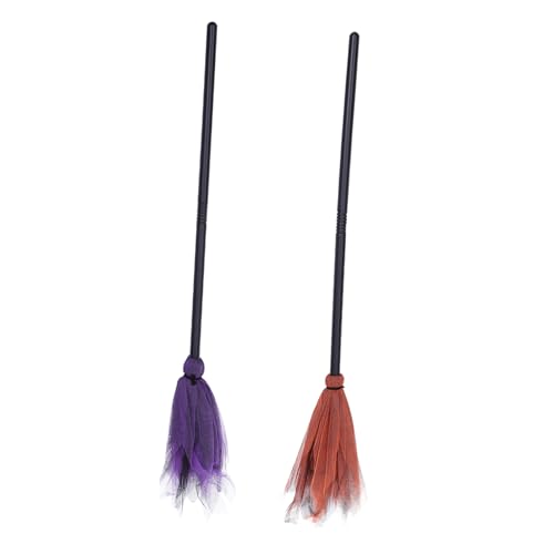 HEALSOPTHY 2 Stück Halloween Dekoration Hexenbesen Bunte Besen Halloween Party Deko Stabil und Wiederverwendbar für Party Requisiten Zufällige Farbe HEALSOPTHY 2 Stück Halloween Dekoration Hexenbesen Bunte Besen Halloween Party Deko Stabil und Wiederverwendbar für Party Requisiten Zufällige Farbe von HEALSOPTHY
