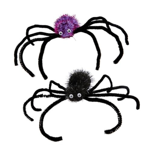 HEALSOPTHY 2 Stück Halloween Spinnen Haarspangen Sichere Haarclips für Damen und Mädchen als Kostüm und Party Accessoire zum Fixieren von Lockerem Haar für Gruselige Cosplay Looks HEALSOPTHY 2 Stück Halloween Spinnen Haarspangen Sichere Haarclips für Damen und Mädchen als Kostüm und Party Accessoire zum Fixieren von Lockerem Haar für Gruselige Cosplay Looks von HEALSOPTHY