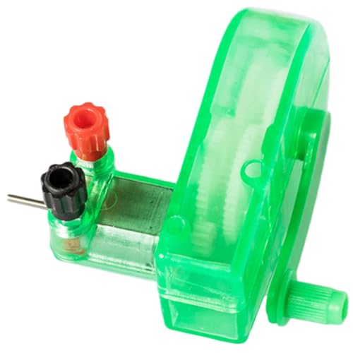 HEALSOPTHY 2 Stück Handkurbelgenerator Handbetriebener Tragbarer Elektrogenerator für Physikunterricht DIY Wissenschaftsspielzeug Steuerung für LEDs und Kleine Motoren von HEALSOPTHY