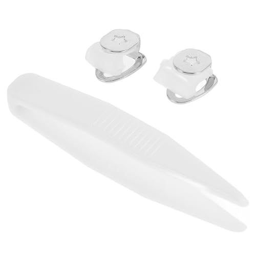 HEALSOPTHY 2 Stück Hip Hop Zahnkappe Silber Teiliges Einzahn Halloween Fake Teeth Kostüm Party Cosplay Zubehör für Erwachsene von HEALSOPTHY