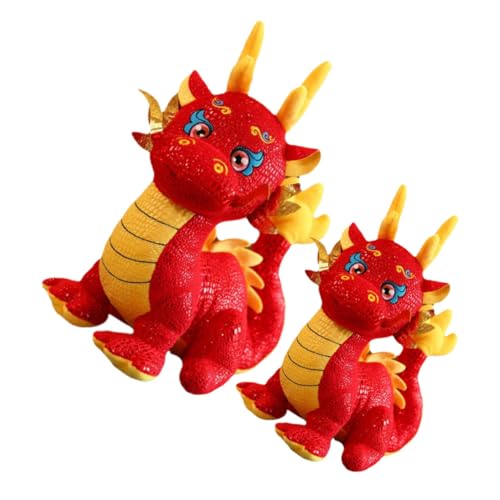 HEALSOPTHY 2 Stück Jahr des Drachen Maskottchen Puppe Ausgestopfter Drache Ausgestopftes Drachen Maskottchen Chinesisches Neujahrsgeschenk Drachen Sternzeichen Chinesisches HEALSOPTHY 2 Stück Jahr des Drachen Maskottchen Puppe Ausgestopfter Drache Ausgestopftes Drachen Maskottchen Chinesisches Neujahrsgeschenk Drachen Sternzeichen Chinesisches von HEALSOPTHY