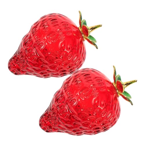 HEALSOPTHY 2 Stück Kristall-Erdbeere Obstdekor Obststatue Tischdekoration Kristall Luxus Tischornament Dekorative Obstplatte künstliche Obstfigur dekoratives künstliches Obst Legierung rot HEALSOPTHY 2 Stück Kristall-Erdbeere Obstdekor Obststatue Tischdekoration Kristall Luxus Tischornament Dekorative Obstplatte künstliche Obstfigur dekoratives künstliches Obst Legierung rot von HEALSOPTHY