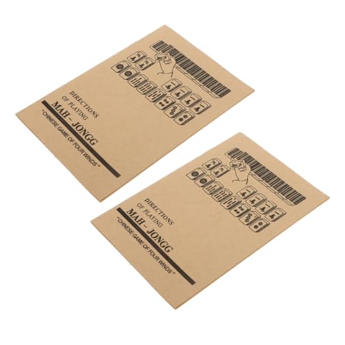 HEALSOPTHY 2 Stück Mahjong Lernhandbuch Teilig Vintage Anleitung Komplettregeln Anfängerfreundlich Strategien für Spieler und Wettbewerbe Umfassender Leitfaden für Chinesisches Mahjong HEALSOPTHY 2 Stück Mahjong Lernhandbuch Teilig Vintage Anleitung Komplettregeln Anfängerfreundlich Strategien für Spieler und Wettbewerbe Umfassender Leitfaden für Chinesisches Mahjong von HEALSOPTHY