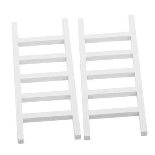 HEALSOPTHY 2 Stück Maßstab Puppenhaus Möbel Deko Kleine Treppe für DIY Basteln Landschaft Ornamente von HEALSOPTHY