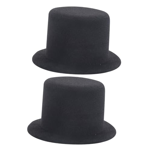 HEALSOPTHY 2 Stück Mini Hüte aus Hochwertigem Filz für Puppen und Kinderbasteln Dekorative Mini Hut Accessoires für DIY Handwerk und Schneemann Dekoration Schwarz HEALSOPTHY 2 Stück Mini Hüte aus Hochwertigem Filz für Puppen und Kinderbasteln Dekorative Mini Hut Accessoires für DIY Handwerk und Schneemann Dekoration Schwarz von HEALSOPTHY