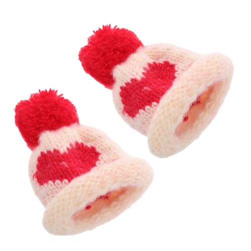 HEALSOPTHY 2 Stück Mini Strickmütze Süße Weihnachtsmützen für DIY Handwerk Mini Hüte für Weinflasche Puppen und Dekoration für Feiertage und Bastelprojekte HEALSOPTHY 2 Stück Mini Strickmütze Süße Weihnachtsmützen für DIY Handwerk Mini Hüte für Weinflasche Puppen und Dekoration für Feiertage und Bastelprojekte von HEALSOPTHY