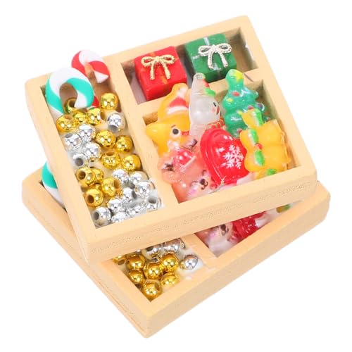 HEALSOPTHY 2 Stück Miniaturen Zum Basteln: Weihnachts-puppenhaus-süßigkeiten-Ornamente – Süßigkeiten-Modell Zur Dekoration – Miniatur-puppenhaus-zubehör HEALSOPTHY 2 Stück Miniaturen Zum Basteln: Weihnachts-puppenhaus-süßigkeiten-Ornamente – Süßigkeiten-Modell Zur Dekoration – Miniatur-puppenhaus-zubehör von HEALSOPTHY