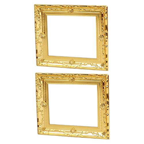 HEALSOPTHY 2 Stück Miniaturer Bilderrahmen Vintage Fotohalter für Puppenhaus Dekoration Goldene Möbel Accessoires und Kreativ für Fantasievolles und Wohnraumgestaltung HEALSOPTHY 2 Stück Miniaturer Bilderrahmen Vintage Fotohalter für Puppenhaus Dekoration Goldene Möbel Accessoires und Kreativ für Fantasievolles und Wohnraumgestaltung von HEALSOPTHY