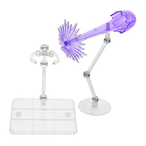 HEALSOPTHY 2 Stück Modellstützständer Verstellbare Puppenhalterung aus Kunststoff Kratzfester Stabiler Figurenhalter mit Runder Basis Geeignet für Actionfiguren Sammlerfiguren Displays von HEALSOPTHY