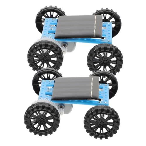 HEALSOPTHY 2 Stück Montage Solarauto experimente Experiment Kinderphysik Physik für bastelmaterial für solar Auto Solarauto DIY-Auto DIY Solar Car Black von HEALSOPTHY
