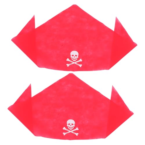 HEALSOPTHY 2 Stück Piratenkostüm Party-kopfbedeckung Für Zubehör Für Piratengeburtstage Piraten Stirnband Frauen Piraten Verkleiden Halloween Kostümzubehör Vlies Rot HEALSOPTHY 2 Stück Piratenkostüm Party-kopfbedeckung Für Zubehör Für Piratengeburtstage Piraten Stirnband Frauen Piraten Verkleiden Halloween Kostümzubehör Vlies Rot von HEALSOPTHY