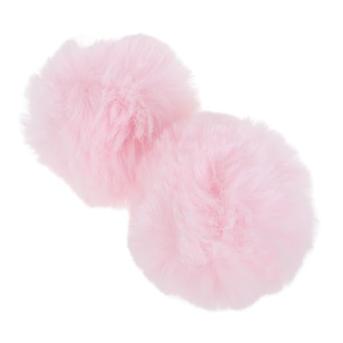 HEALSOPTHY 2 Stück Plüsch Hasenschwanz Abnehmbare Bunny Tail Pompons Weiche Cosplay Accessoires für Frauen und Einfach zu Befestigen für Karneval Halloween und Kostümfeste von HEALSOPTHY