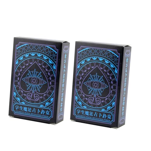 HEALSOPTHY Tarot Poker Karten Set Wahrsagerei Für Jungen Mädchen Tragbare Praktische Zufällig von HEALSOPTHY