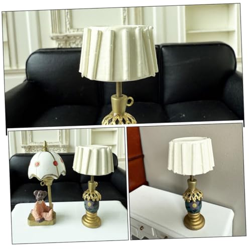 HEALSOPTHY 2 Stück Puppenhaus Mini Tischlampe mit Nachtlicht Miniatur LED Beleuchtung für Wohnzimmer Schlafzimmer Büro Dekorative Puppenhaus Möbel für Sammler HEALSOPTHY 2 Stück Puppenhaus Mini Tischlampe mit Nachtlicht Miniatur LED Beleuchtung für Wohnzimmer Schlafzimmer Büro Dekorative Puppenhaus Möbel für Sammler von HEALSOPTHY