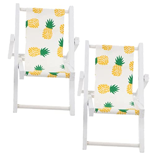 HEALSOPTHY 2 Stück Puppenhaus Möbel Realistische Mini Beach Chair Modelle für Garten Partydeko und Kinderzimmer HEALSOPTHY 2 Stück Puppenhaus Möbel Realistische Mini Beach Chair Modelle für Garten Partydeko und Kinderzimmer von HEALSOPTHY