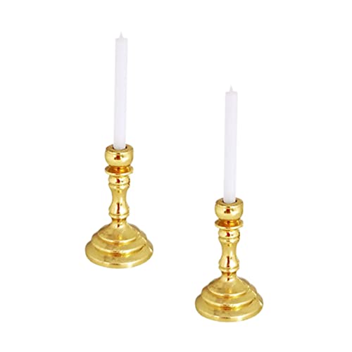 HEALSOPTHY 2 Stück Puppenhauskerzen Hochzeitsfeierzubehör Kinderspielzeug Legierung Kerzenhalter Mini Kerzenständer Modell Küchenkerzenständer Miniatur Kerzenständer Mini HEALSOPTHY 2 Stück Puppenhauskerzen Hochzeitsfeierzubehör Kinderspielzeug Legierung Kerzenhalter Mini Kerzenständer Modell Küchenkerzenständer Miniatur Kerzenständer Mini von HEALSOPTHY