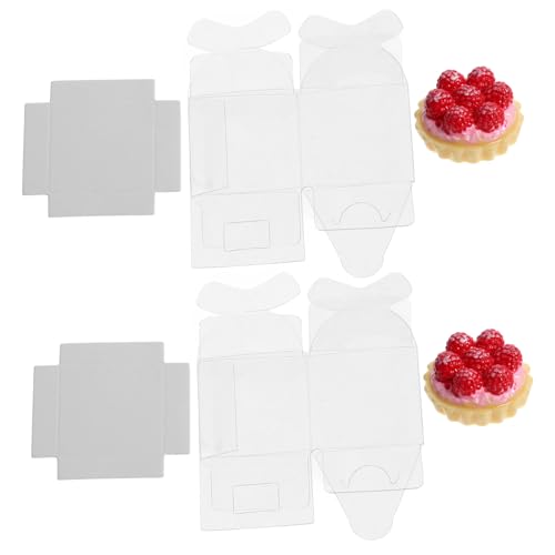 HEALSOPTHY 2 Stück Puppenhauskuchen Künstliche Dessertdekoration Künstliches Kuchenornament Puppenhausdekor Puppenhaus Kuchenornament Gefälschtes Dessert Mini Kuchenornament Dessertspielzeug von HEALSOPTHY